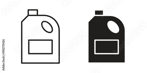 Bleach cleaning icon. Vector linear icon collection. Vector EPS10