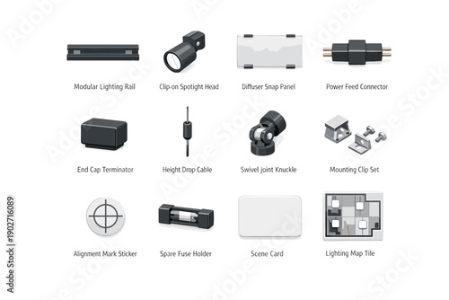 Terminator vector knuckle fuse scene living modular rail panel icons spare power