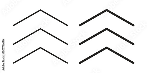 Chevrons icon. Vector linear icon collection. Vector EPS10
