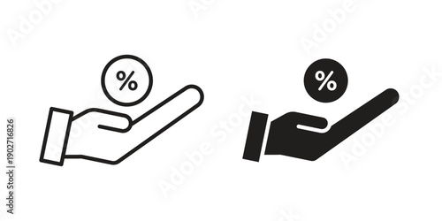 Commission icon. Vector linear icon collection. Vector EPS10