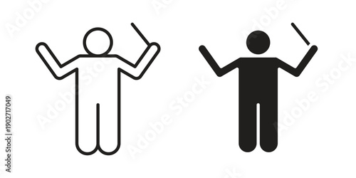 Conductor icon. Vector linear icon collection. Vector EPS10