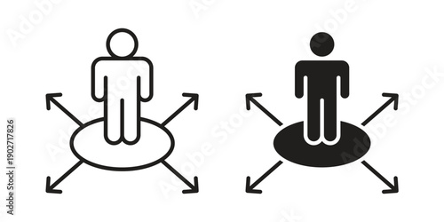 Decision making icon. Vector linear icon collection. Vector EPS10