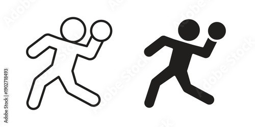 Dodgeball icon. Vector linear icon collection. Vector EPS10