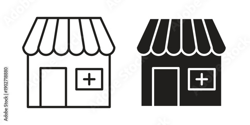 Drugstore icon. Vector linear icon collection. Vector EPS10