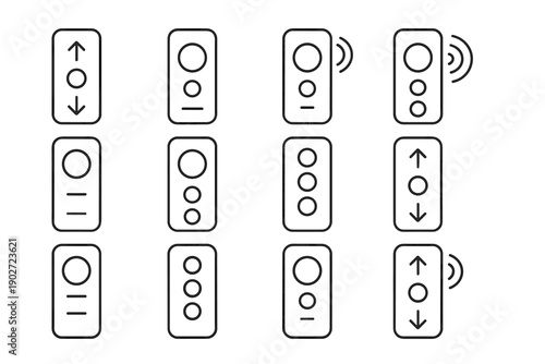 Keys lighting vector modern icon wireless adjustment slim icons light minimalist smart