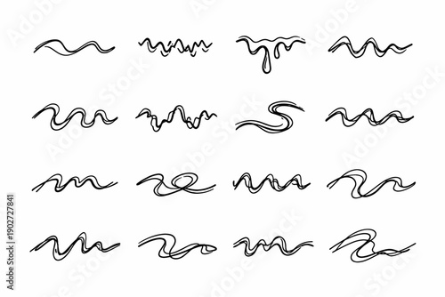 Contour icon image trace curve generation spontaneous stroke line vector shaky imperfect