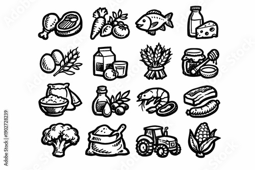 Vector curve weighted intense trace bold outline collection icon confident strong pass