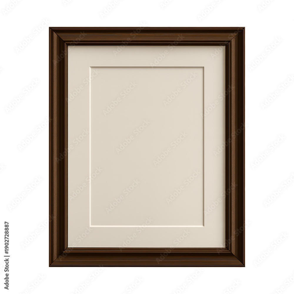 Fototapeta premium PNG Elegant wooden photo frame