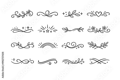 Casual innocent simple accent flourish embellish generation icon decorative arc image line