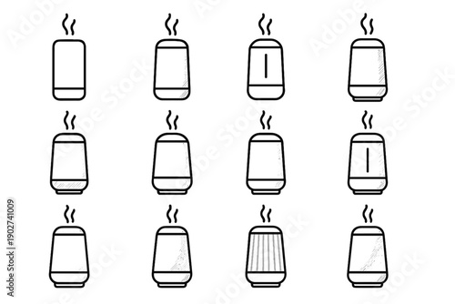 Plate tall tilt vector diffuser panel rod aroma shading rib curve slab