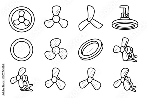 Shading set modern crest surface rod corner boundary icon vector plate band