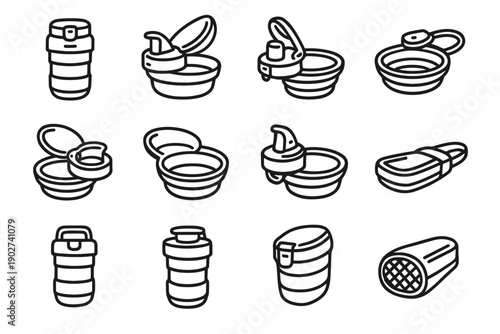 Mesh vector rod shading icon stripe highlight pet travel tile patch bottle