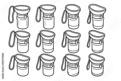 Icons arc icon underside plate tile band travel crest tilt vector stripe