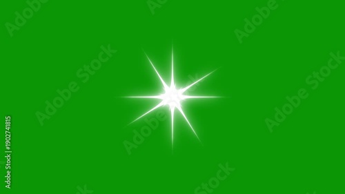 sparkling stars Shine animation, Twinkling stars animation, blinking cartoon stars, 4k star sparkle vector doodles, glowing light effect, retro shine movement, green screen background 4k animation.