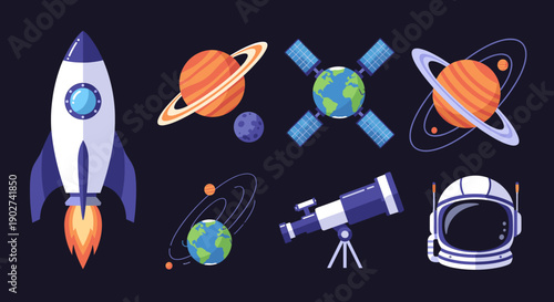 A vibrant rocket ignites with fiery determination, symbolizing ambition and progress. Perfect for motivational content.