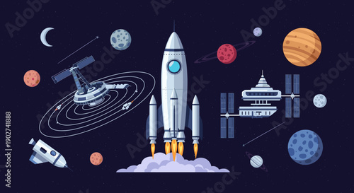 A minimalist illustration evokes wonder and exploration, perfect for inspiring creativity in educational materials.