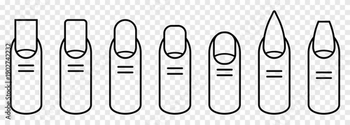 Nail shapes manicure