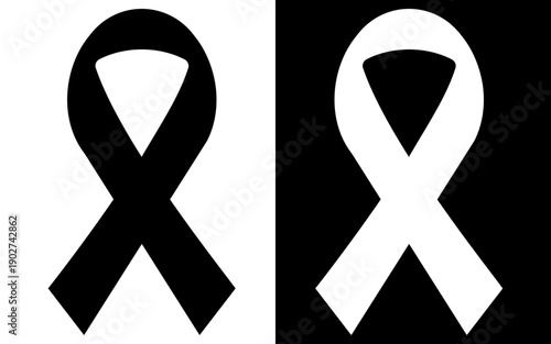 Awareness ribbon icons