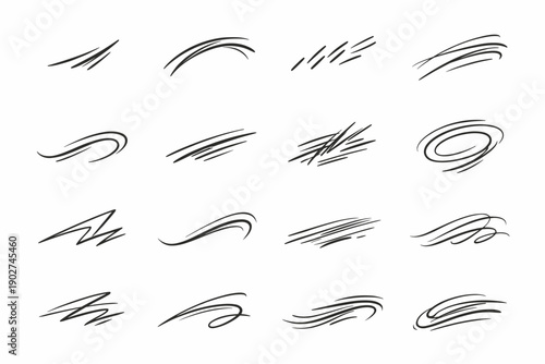 Simple arc generation icon speed vector impulsive image movement sketch lively flick