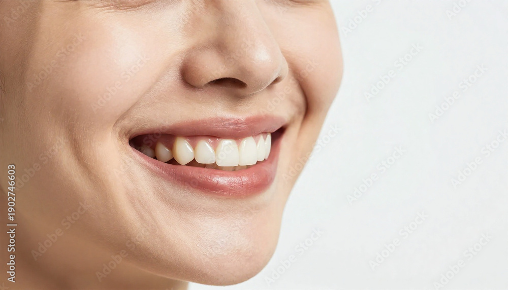 Fototapeta premium Natural Smile With Soft Clinical Light