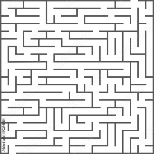Line maze game. Find path kid riddle