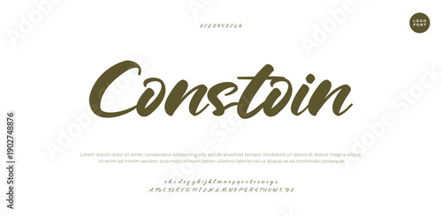 Modern Bold Font. Regular Italic Number Typography urban style alphabet fonts for fashion, sport, technology, digital, movie, logo design, vector illustration