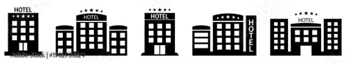Hotel icon set
