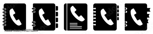Phone book icons