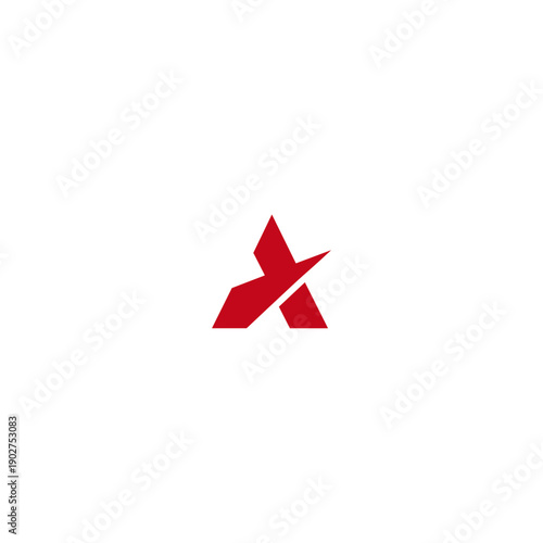 Letter A abstract logo icon flat vector design