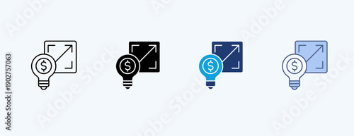 Scalability Multiple Icon Illustration Vector