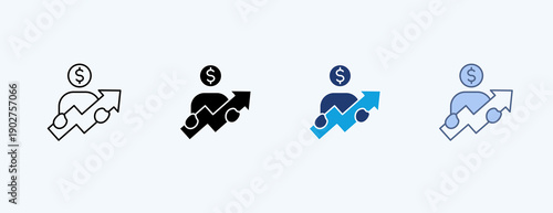 Business Multiple Icon Illustration Vector