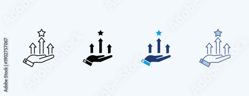 Competitive Advantage Multiple Icon Illustration Vector