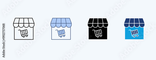 Ecommerce Multiple Icon Illustration Vector