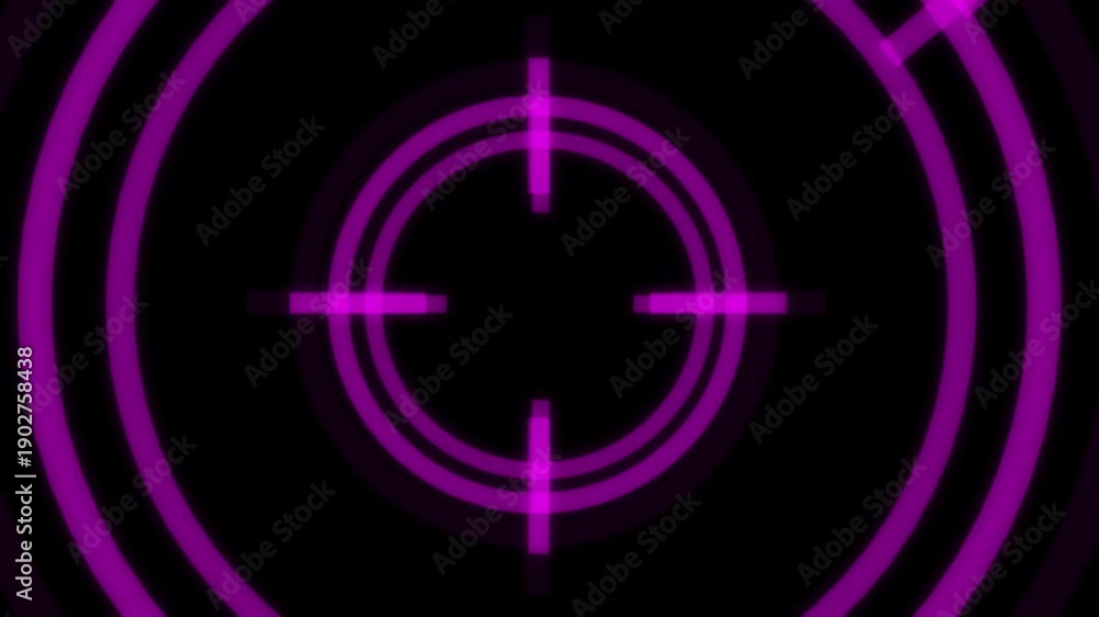 custom made wallpaper toronto digitalHUD Radar Lock On Target Loop Circle L Purple Animation Loop