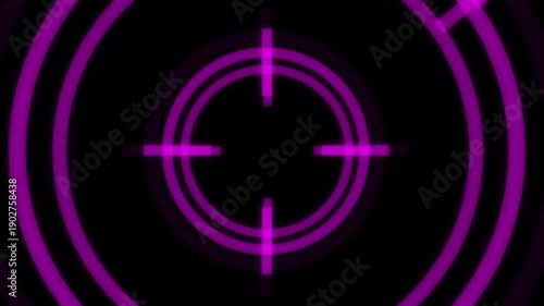 Wallpaper Mural HUD Radar Lock On Target Loop Circle L Purple Animation Loop Torontodigital.ca