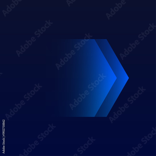 Neon arrow glows in vibrant blue colors. Perfect for direction signs or UI elements. Vector illustration isolated on transparent background.