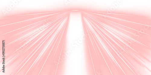 Curved neon streaks rush across a dark cityscape, forming vibrant trails of light. Motion blur creates a sense of high-speed digital flow. Perfect for futuristic tech or racing visuals. PNG