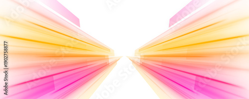 Neon lines collide in a vibrant swirl of velocity and sparks. Abstract shapes orbit glowing trails of light. Ideal for futuristic cityscapes or AI visuals. PNG