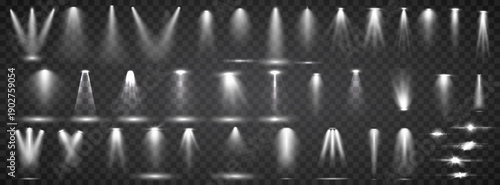 Bright Stage Spotlight Vector Illustration