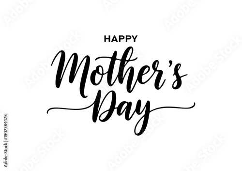 Wallpaper Mural Happy Mother’s Day Greetings Floral Typography Vector Stock Illustration Torontodigital.ca