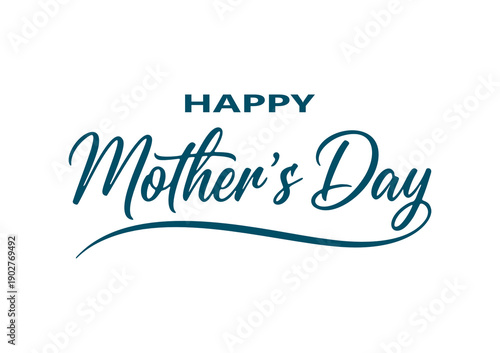 Wallpaper Mural Happy Mother’s Day Greetings Floral Typography Vector Stock Illustration Torontodigital.ca
