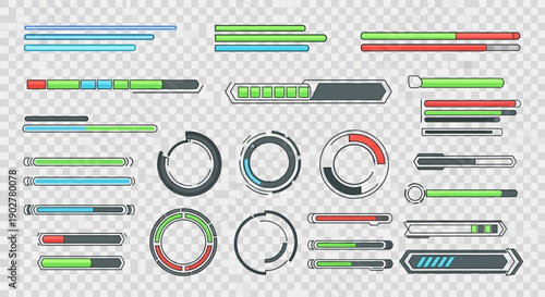 Sci-Fi Futuristic Health Bar Bundle