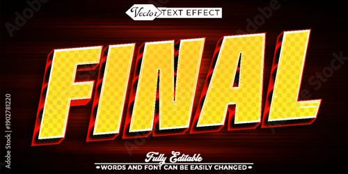  Final Victory Competition Last Stage Vector Fully Editable Smart Object Text Effect