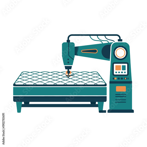 A CNC machine cutting a metal sheet with precision and accuracy in a modern manufacturing process