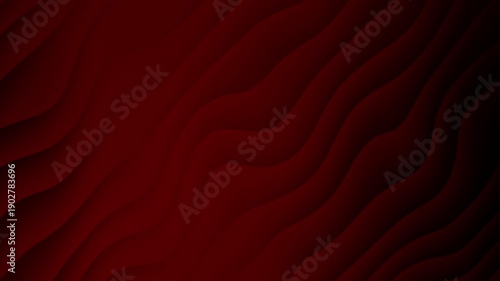 Abstract deep red background featuring subtle dark layered wavy texture pattern creating a seamless loop