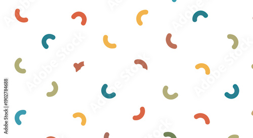 Abstract geometric shapes pattern in muted colors, flat design vector illustration