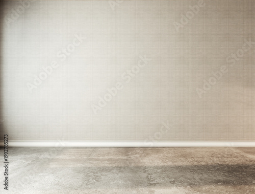 large luxury modern bright interiors empty room illustration 3D rendering computer generated image