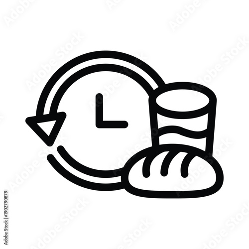  fasting line icon illustration vector graphic.eps