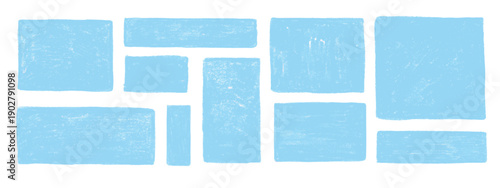 Pastel colored crayon or pencil doodle frames. Hand-drawn box frames in sketches or chalk drawings style.