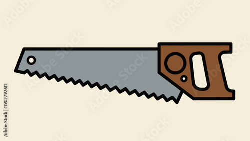 Hand Saw Tool for Woodworking and Construction Projects.
